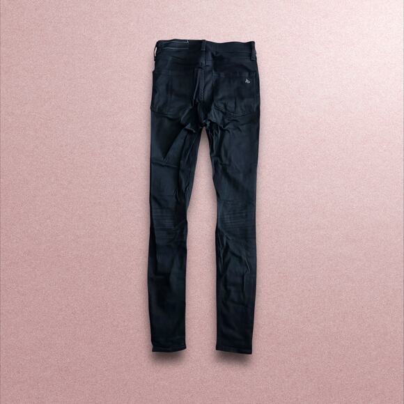 Rag & Bone High Rise Ankle Skinny Jean in Black - Picture 3 of 4